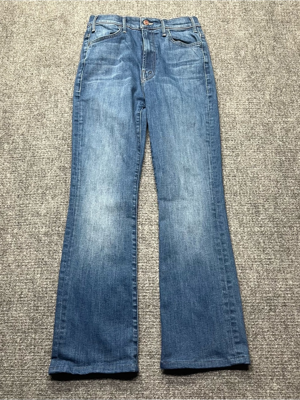 MOTHER Jeans Womens 27x27 Blue The Hustler Ankle in One Trick Pony USA Made